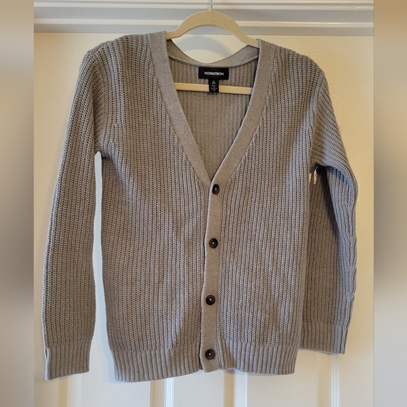 NWOT NORDSTROM kids grey cardigan - Picture 3 of 6